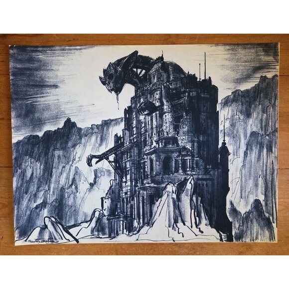 Francis Ford Coppolas Draculas Castle Mentor Huebner Conceptual Art Photo Copy - Picture 1 of 5